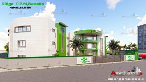 Etudes du siège de la Pharmacie Populaire du Mali à Bamako